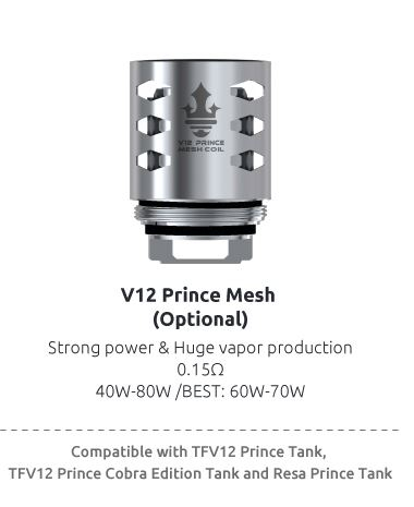 Smok V12 Prince Mesh-0.15 Ohm