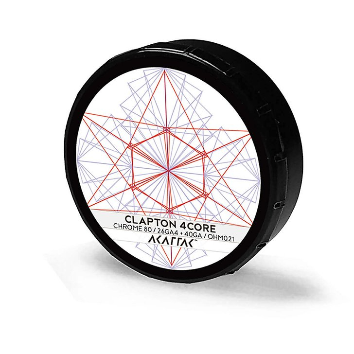 Akattak 4-Core Clapton Ni80 Ansicht Dose Akattak 4-Core Clapton Ni80
