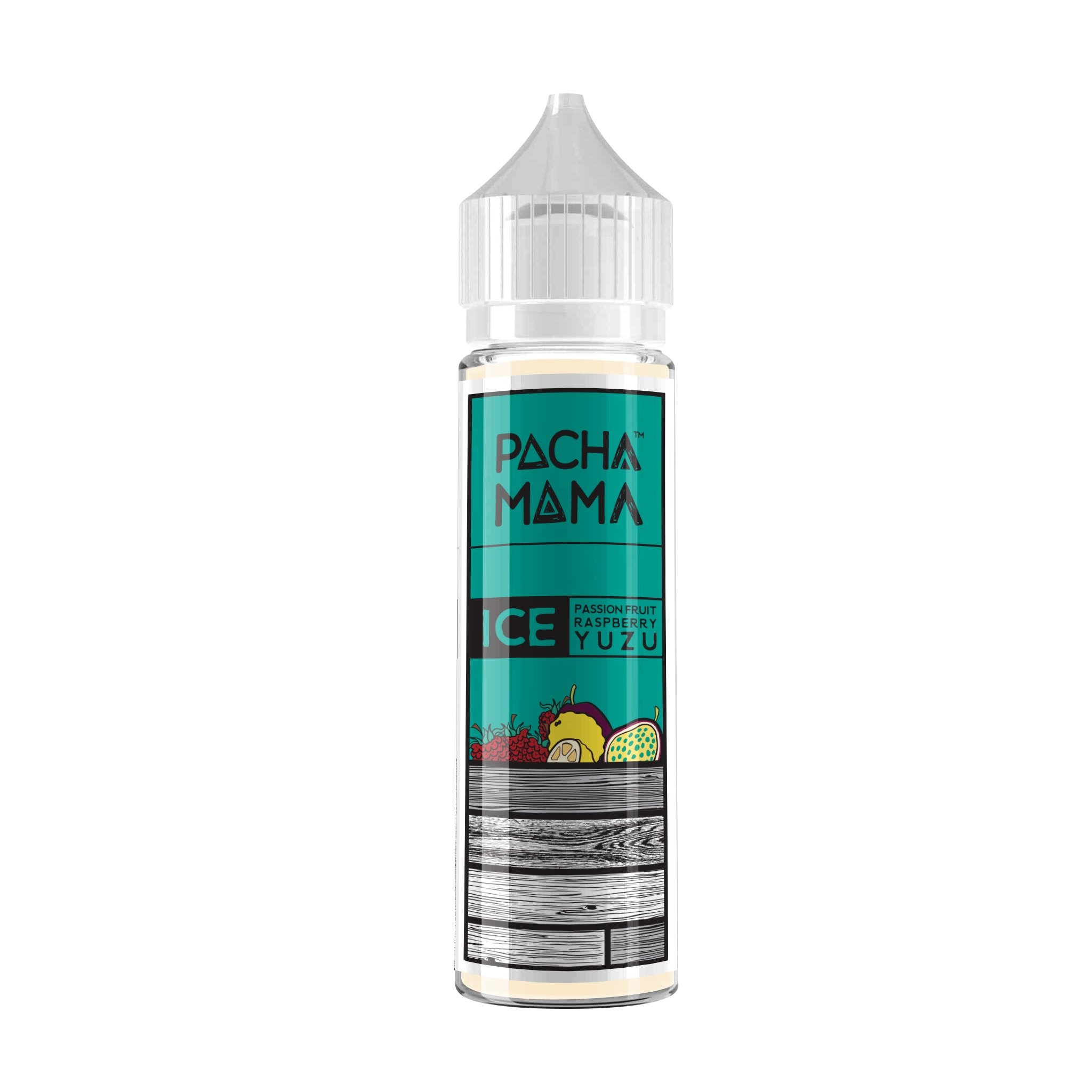 Pacha Mama Passion Fruit, Raspberry, Yuzu Ice-50ml Shortfill-0 mg