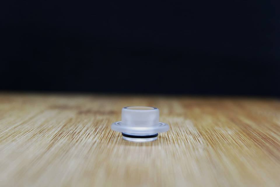 Divine Mods Kaiju RDA Integral Wide Bore Drip Tip Transparent