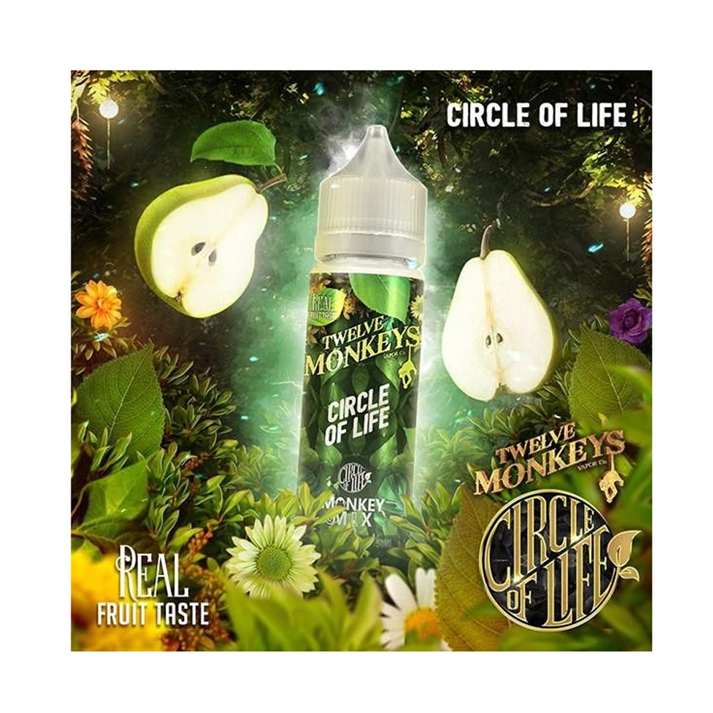 12 Monkeys Circle of Life  12 Monkeys Circle of Life-50ml Shortfill-0 mg