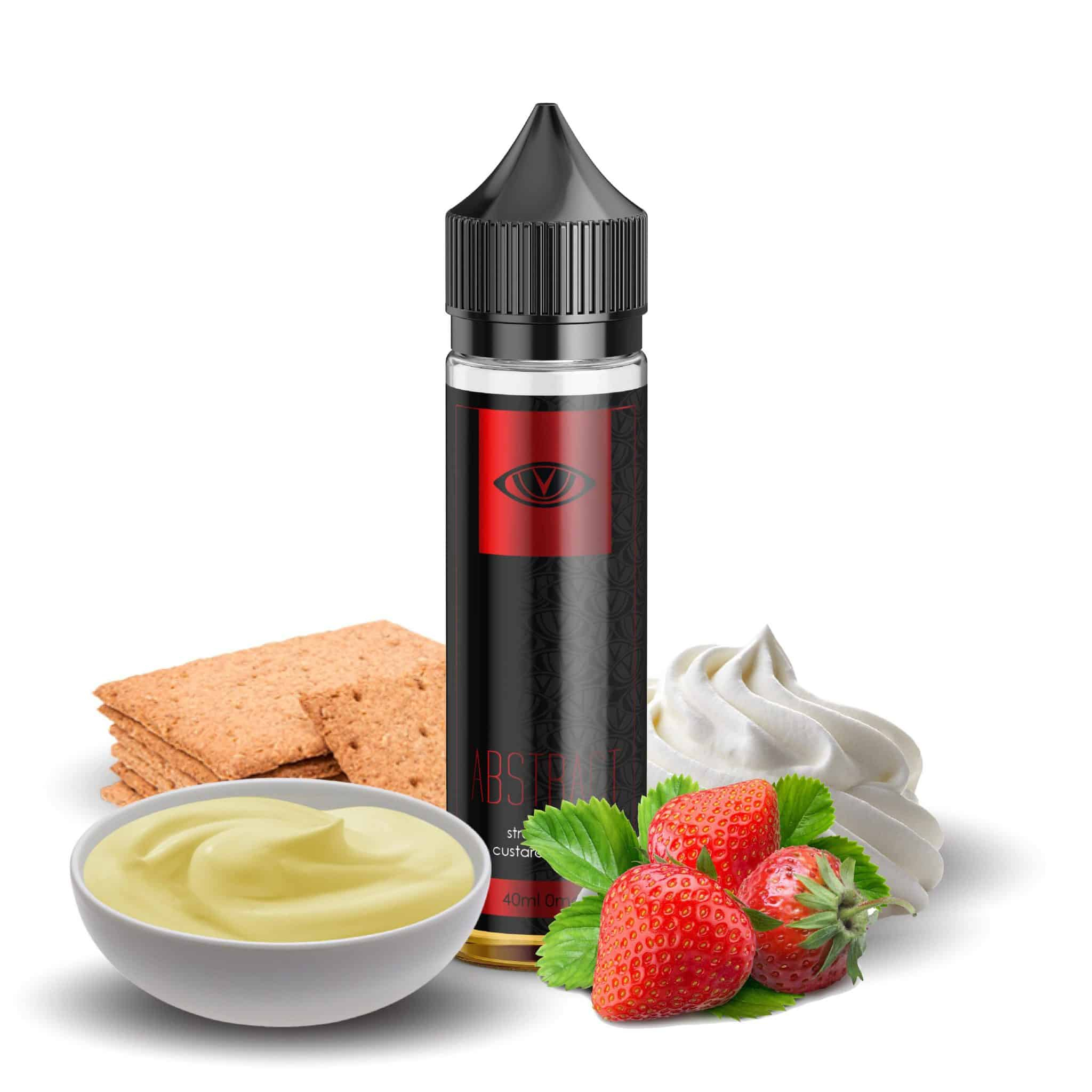 Visionary Liquids Abstract-Strawberries, Vanilla Cream