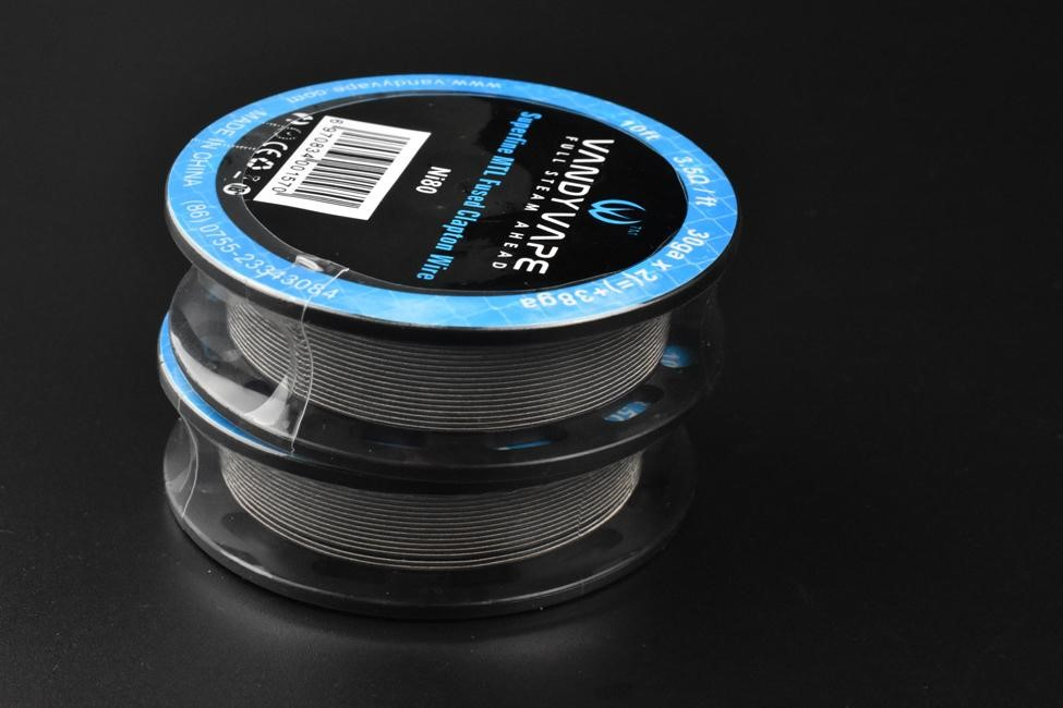 Vandy Vape Ni80 Superfine MTL Fused Clapton Wire  Vandy Vape Ni80 Superfine MTL Fused Clapton Wire