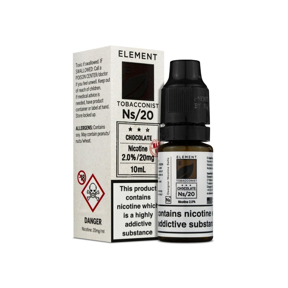 ELEMENT Ns/10/20 Tabacconist Chocolate-10 ml-10 mg