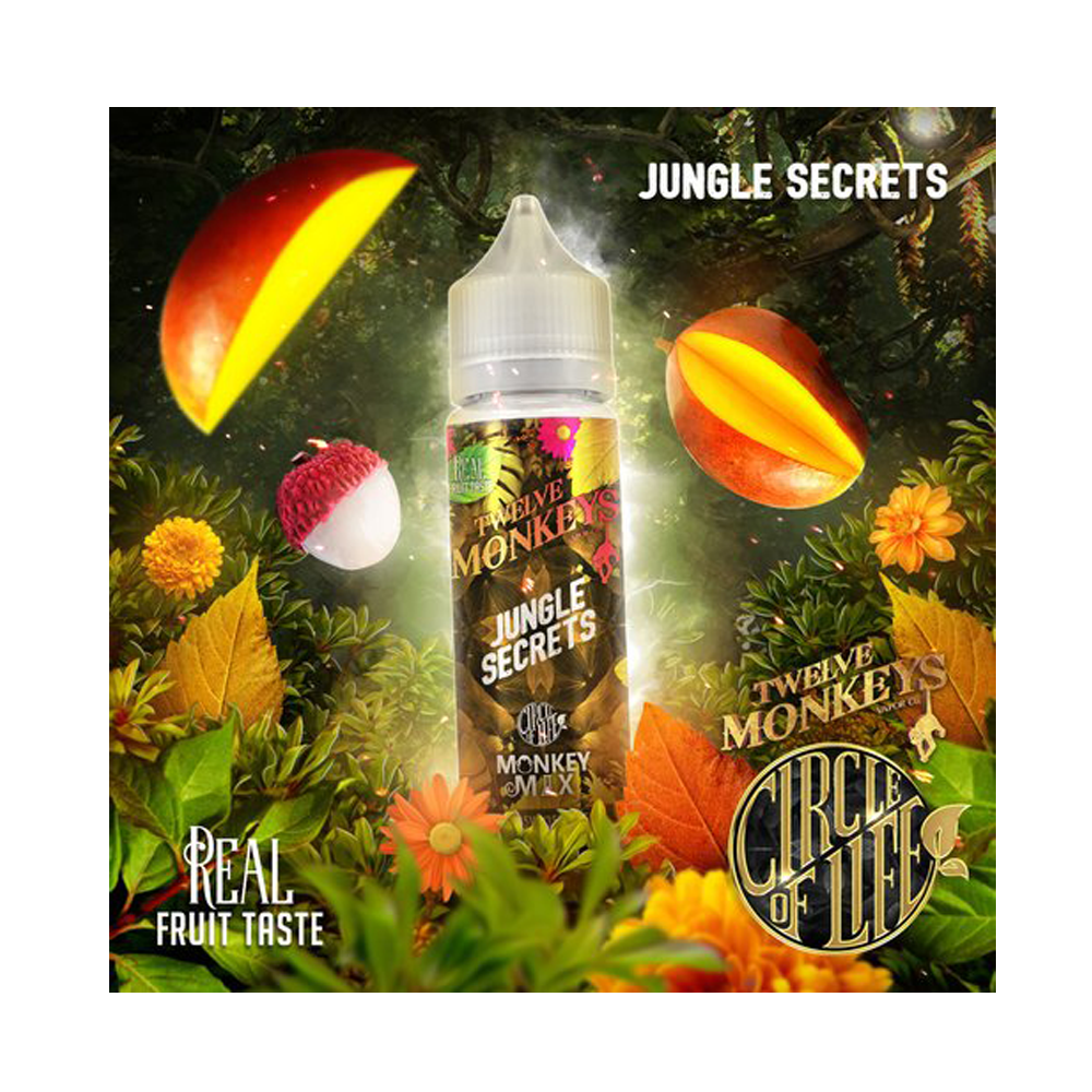 12 Monkeys Jungle Secrets-50ml Shortfill-0 mg