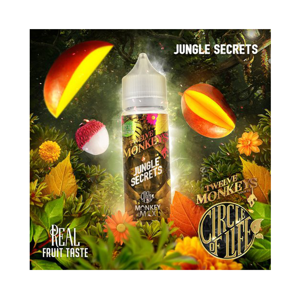 12 Monkeys Jungle Secrets 12 Monkeys Jungle Secrets-50ml Shortfill-0 mg