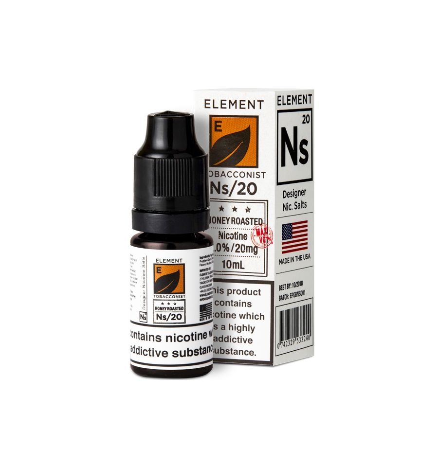 ELEMENT Ns/10/20 Tabacconist Honey Roasted-10 ml-20 mg