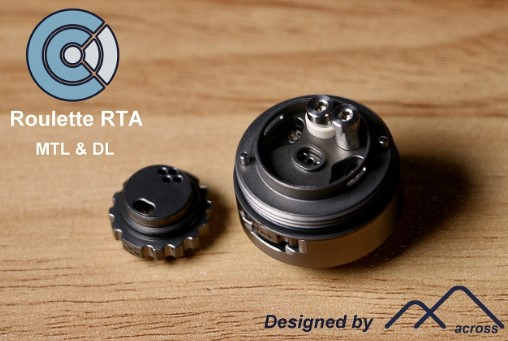 Across Vape Roulette RTA Ansicht Deck und Air Roulette