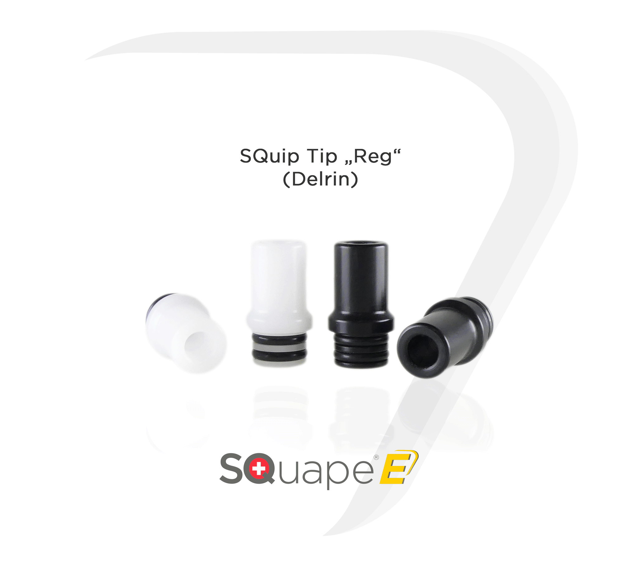 Stattqualm SQuip Tip E "Reg" Delrin Ansicht SQuip Tip E "Reg" Delrin-Black